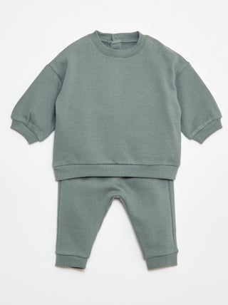 Ensemble en molleton sweat + pantalon - 2 pièces