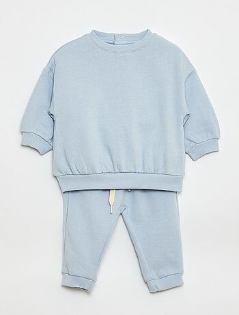 Ensemble en molleton sweat + pantalon - 2 pièces