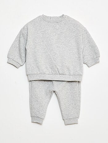 Ensemble en molleton sweat + pantalon - 2 pièces