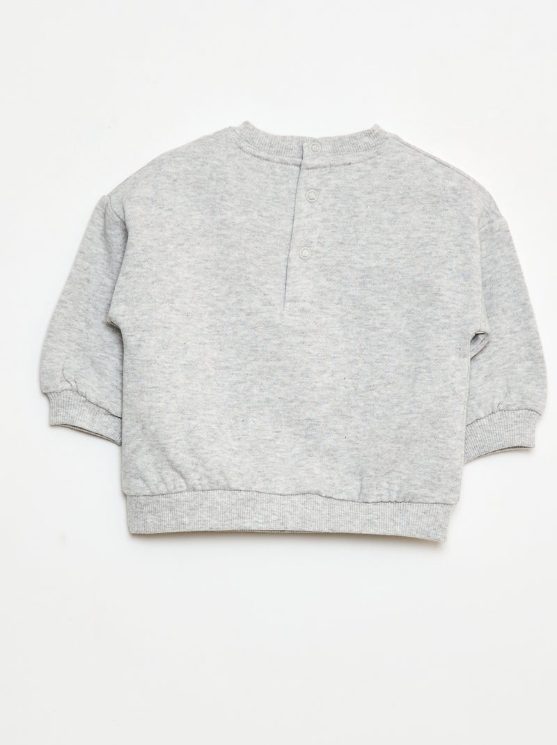 Ensemble en molleton sweat + pantalon - 2 pièces Gris - Kiabi