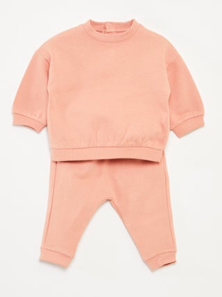 Ensemble en molleton sweat + pantalon - 2 pièces