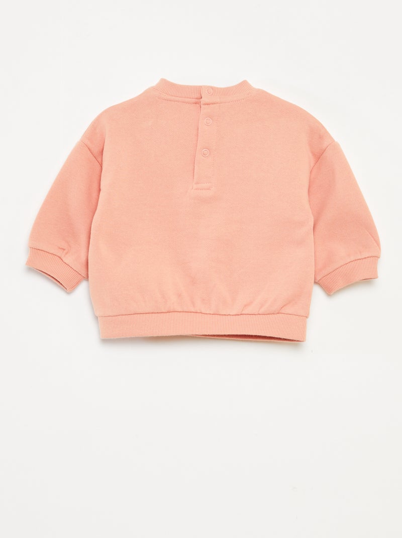 Ensemble en molleton sweat + pantalon - 2 pièces Rose - Kiabi