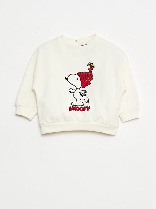 Ensemble en molleton sweat + pantalon 'Snoopy' - 2 pièces - Kiabi