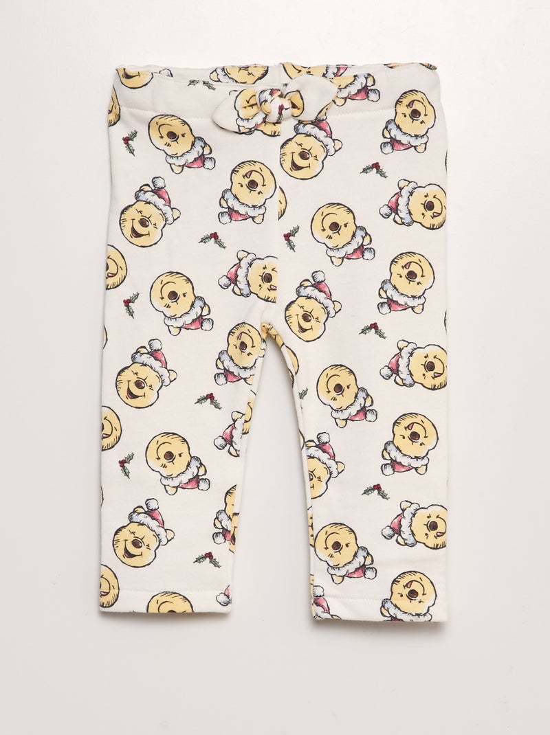 Ensemble en molleton 'Winnie' - 2 pièces Blanc - Kiabi