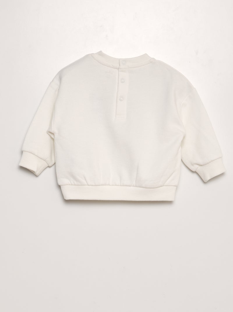 Ensemble en molleton 'Winnie' - 2 pièces Blanc - Kiabi