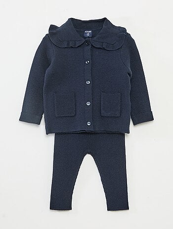 Ensemble en tricot gilet + legging