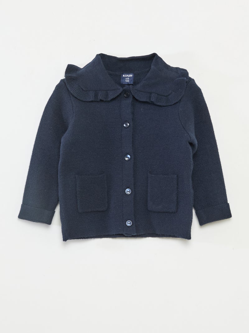 Ensemble en tricot gilet + legging Bleu - Kiabi