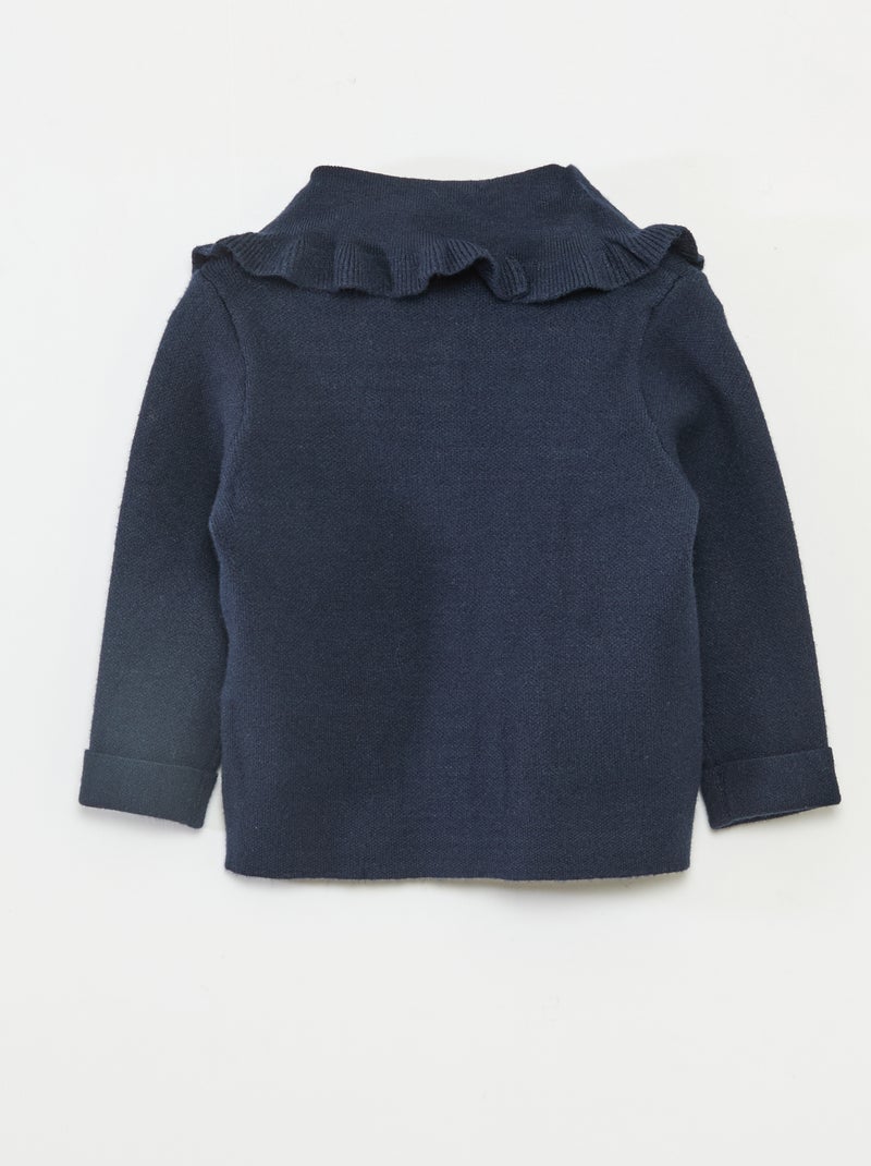 Ensemble en tricot gilet + legging Bleu - Kiabi