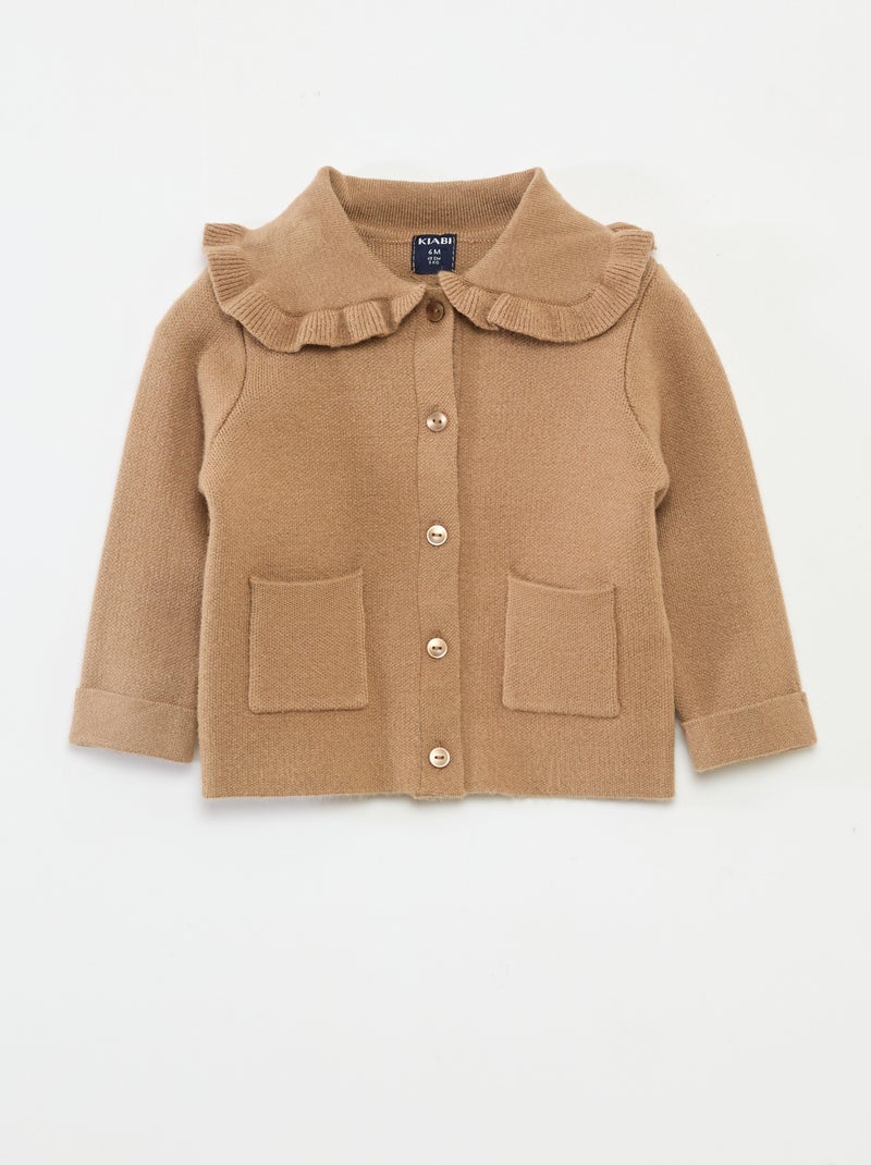 Ensemble en tricot gilet + legging Marron - Kiabi