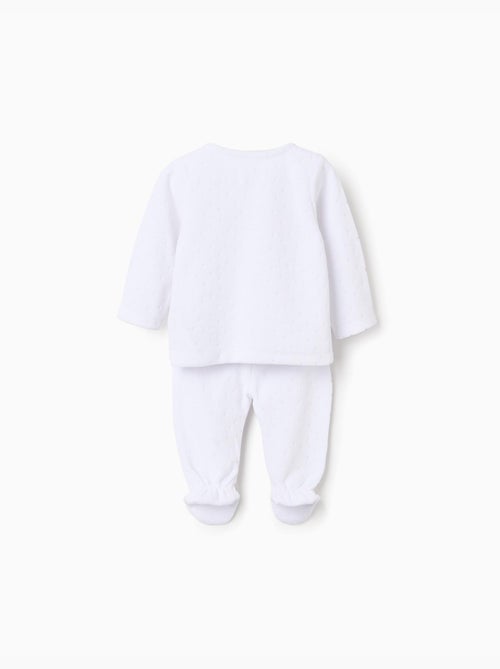 Ensemble en velours de pull + pantalon à pieds - Kiabi