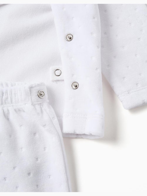 Ensemble en velours de pull + pantalon à pieds - Kiabi