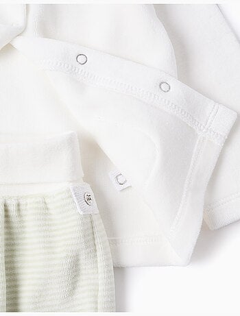 Ensemble en velours de pull + pantalon rayé