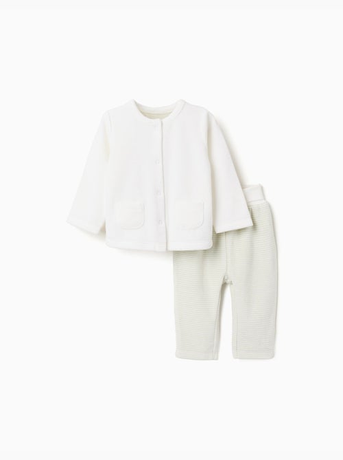 Ensemble en velours de pull + pantalon rayé - Kiabi