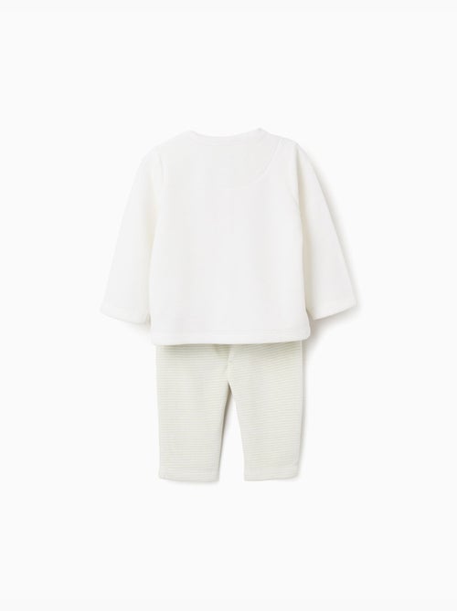 Ensemble en velours de pull + pantalon rayé - Kiabi