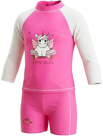 Ensemble enfant Anti-UV fille : Licorne