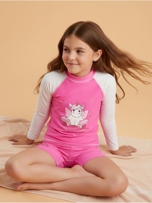Ensemble enfant Anti-UV fille : Licorne - Kiabi