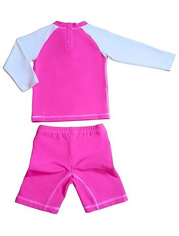 Ensemble enfant Anti-UV fille : Licorne Rose