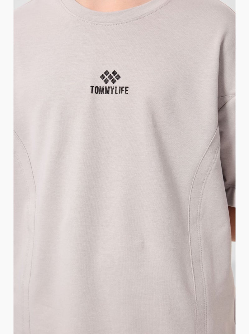 Ensemble enfant deux pièces tommy Gris Noir - Kiabi