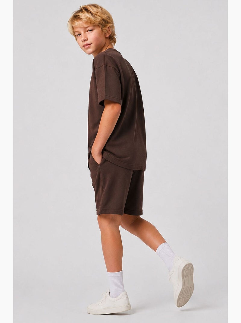 Ensemble enfant deux pièces tommy Marron chocolat - Kiabi