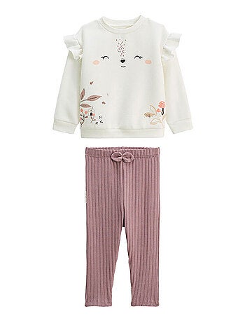 Ensemble enfant sweat en molleton et legging Sora