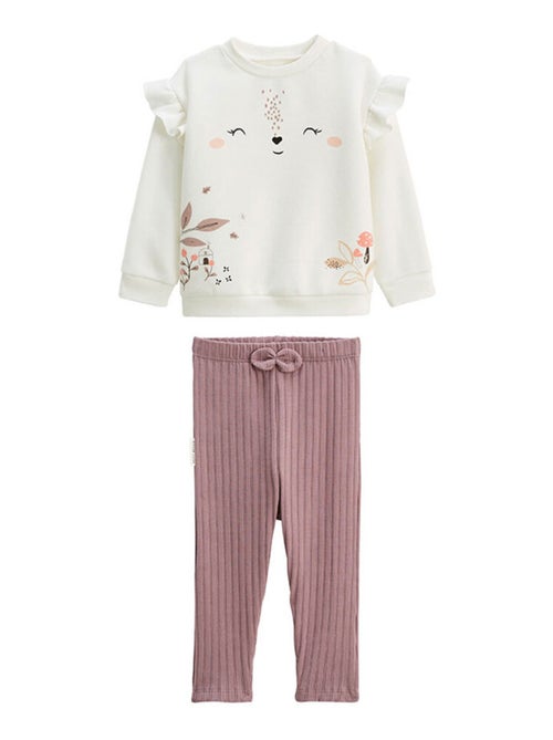Ensemble enfant sweat en molleton et legging Sora - Kiabi