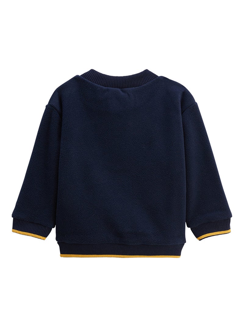 Ensemble enfant sweat en polaire et pantalon en molleton Charly Bleu - Kiabi