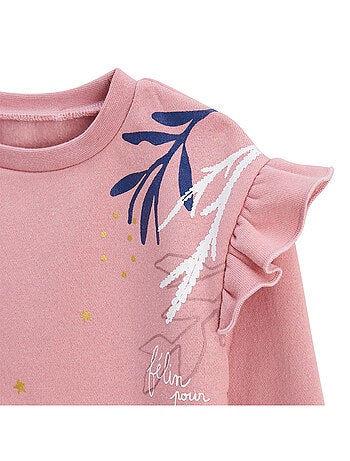 Ensemble enfant sweat et legging en molleton Céleste