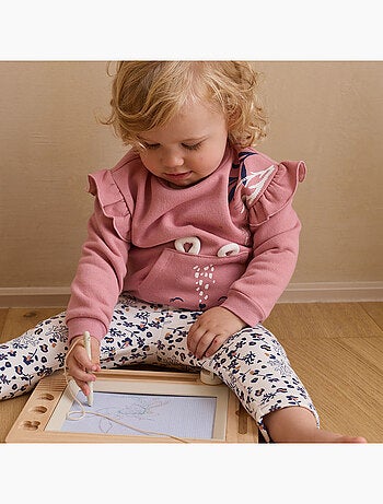 Ensemble enfant sweat et legging en molleton Céleste