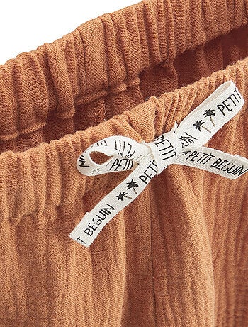 Ensemble enfant sweat et pantalon en gaze de coton Tango