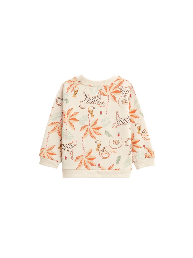 Ensemble enfant sweat et pantalon en gaze de coton Tango Marron - Kiabi