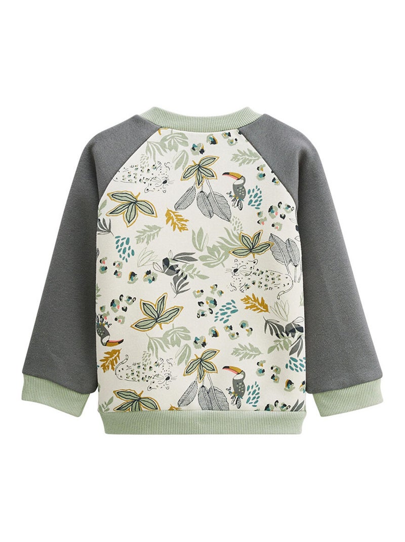Ensemble enfant sweat et pantalon en molleton Boavista Kaki - Kiabi