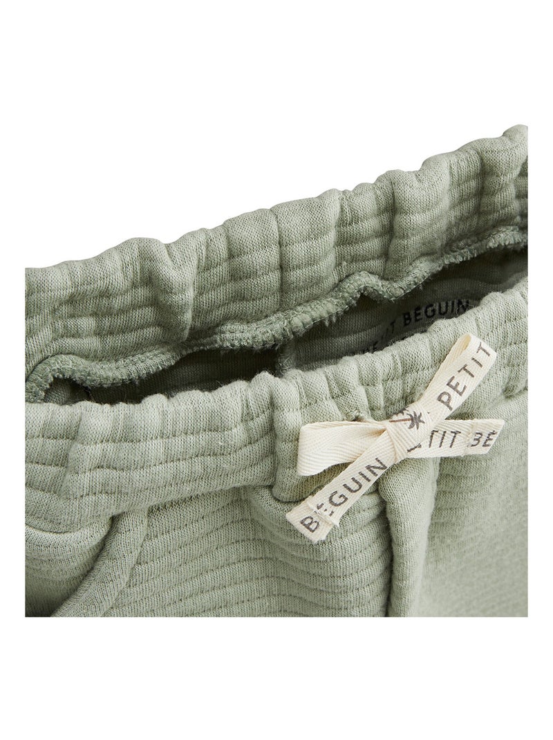 Ensemble enfant sweat et pantalon en molleton Boavista Kaki - Kiabi