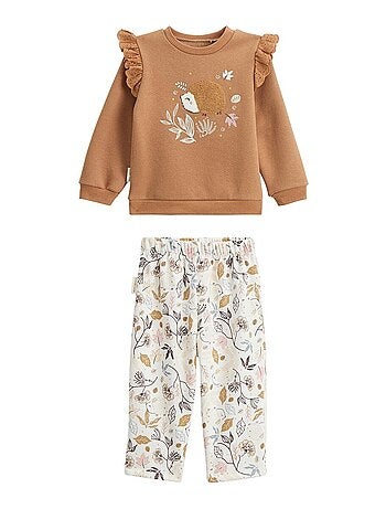 Ensemble enfant sweat et pantalon en molleton Chincha