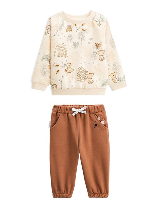 Ensemble enfant sweat et pantalon en molleton Constellation - Kiabi