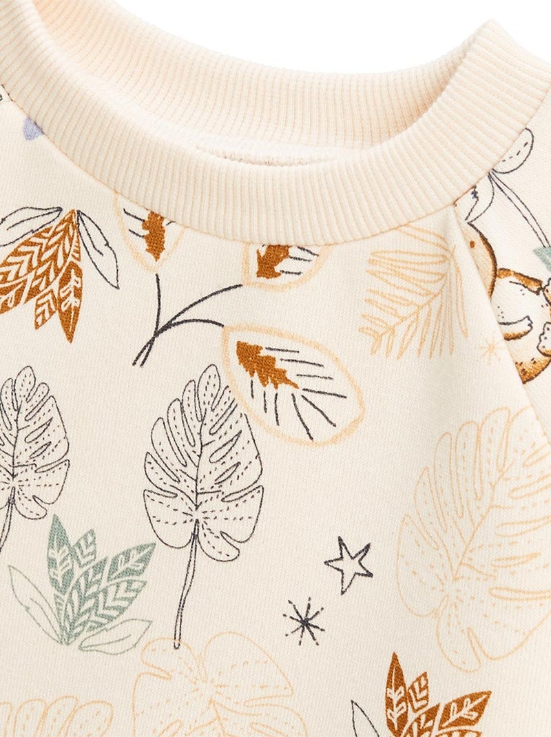 Ensemble enfant sweat et pantalon en molleton Constellation Camel - Kiabi