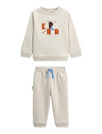 Ensemble enfant sweat et pantalon en molleton Cracotte