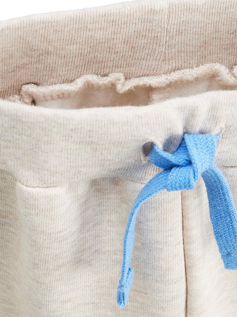 Ensemble enfant sweat et pantalon en molleton Cracotte Beige - Kiabi