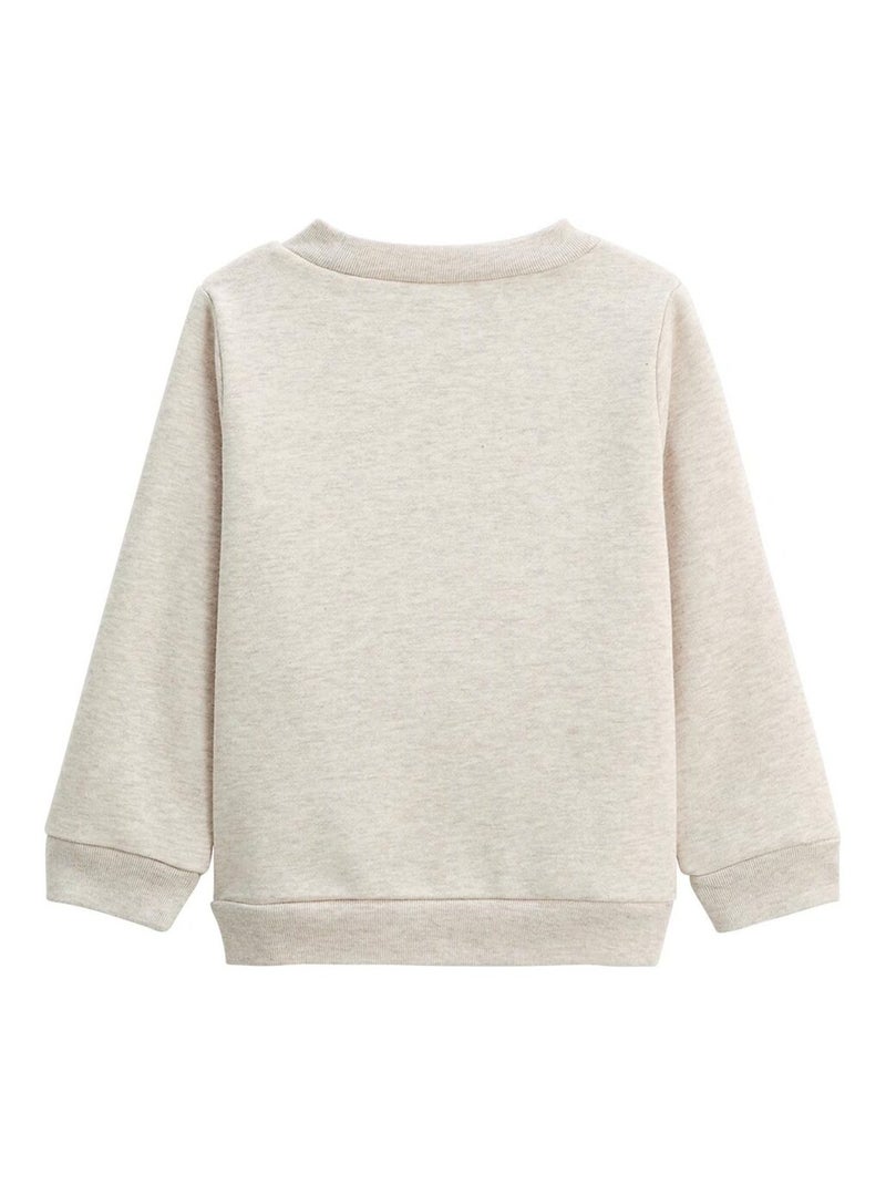 Ensemble enfant sweat et pantalon en molleton Cracotte Beige - Kiabi