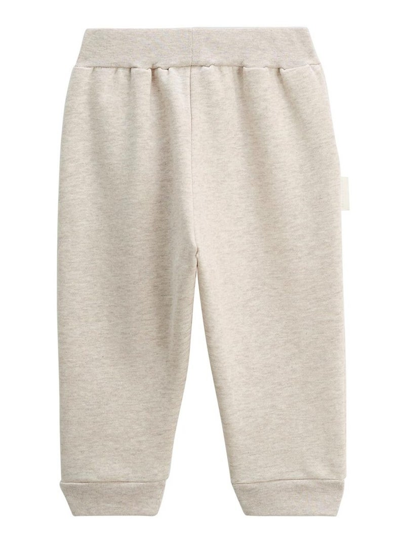 Ensemble enfant sweat et pantalon en molleton Cracotte Beige - Kiabi