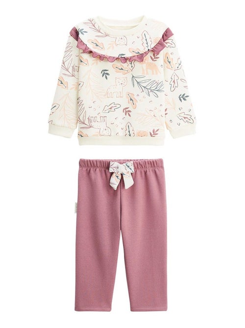 Ensemble enfant sweat et pantalon en molleton Matcha - Kiabi