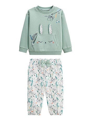 Ensemble enfant sweat et pantalon en molleton Misscerise