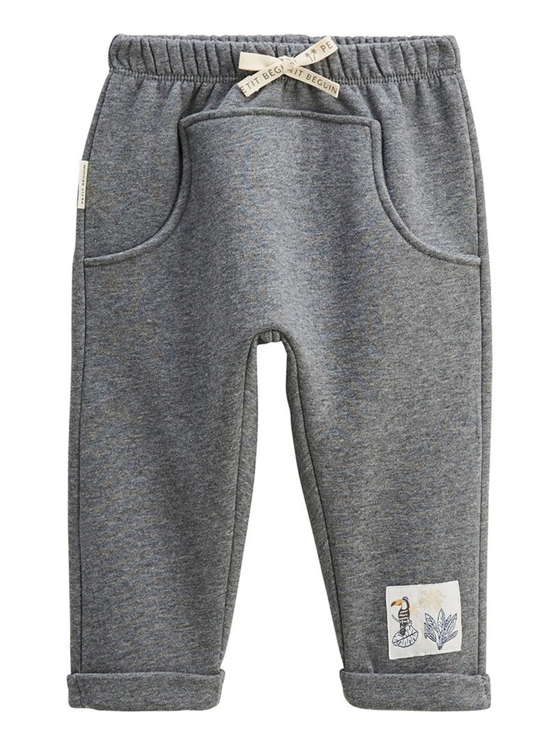 Ensemble enfant sweat et pantalon en molleton Touctouc Gris - Kiabi