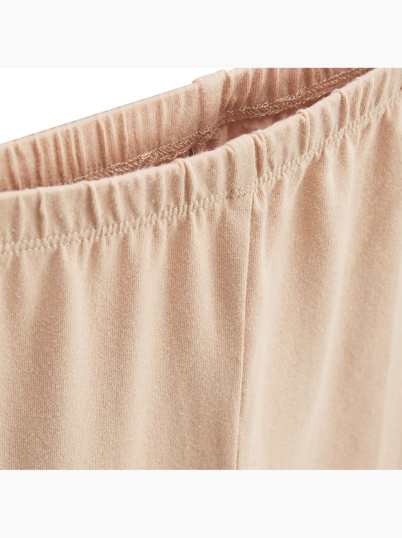 Ensemble enfant t-shirt et legging Praline Sable - Kiabi