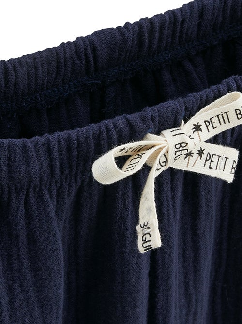 Ensemble enfant t-shirt et pantalon en gaze de coton Mexico - Kiabi