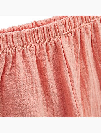 Ensemble enfant t-shirt et pantalon en gaze de coton Santa Giulia