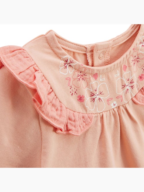 Ensemble enfant t-shirt et pantalon en gaze de coton Santa Giulia - Kiabi