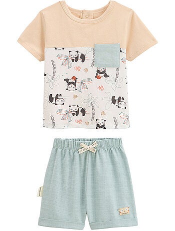 Ensemble enfant t-shirt et short Bento