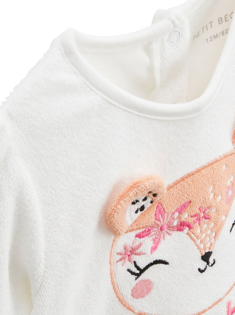 Ensemble enfant t-shirt et short en éponge Bahamas Orange corail - Kiabi