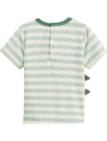 Ensemble enfant t-shirt et short en éponge Crocro rigolo