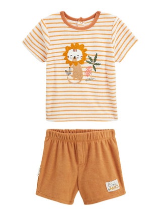 Ensemble enfant t-shirt et short en éponge Mio